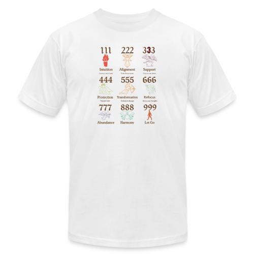 Mystic Angel Numbers Spiritual Symbols on Gildan - Unisex Jersey T-Shirt by Bella + Canvas