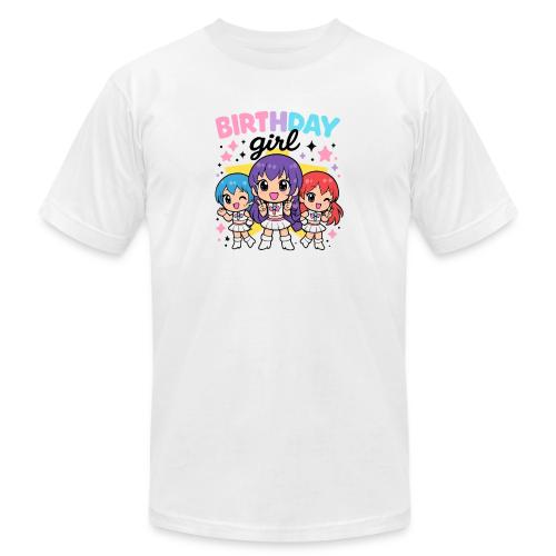 Cute Chibi Birthday Idol Girls - Unisex Jersey T-Shirt by Bella + Canvas