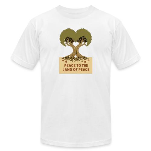 Peace To The Land Of Peace Tree Heart - Unisex Jersey T-Shirt by Bella + Canvas