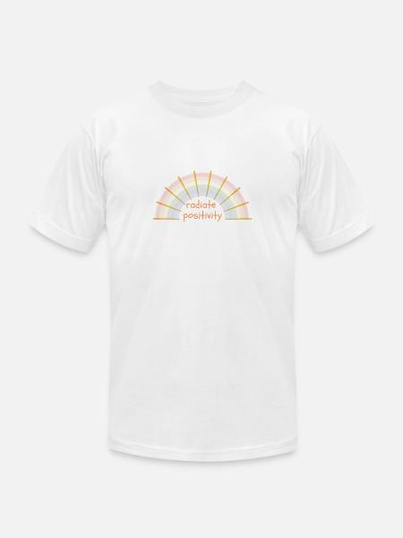 radiate positivity , - Unisex Jersey T-Shirt by Bella + Canvas -