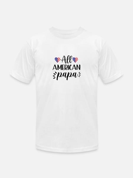 Papa - Unisex Jersey T-Shirt by Bella + Canvas - white