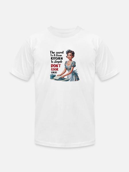 Clean Kitchen Secret - Unisex Jersey T-Shirt by Bella + Canvas - white
