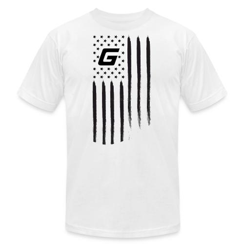 GvLL G Logo American Flag - Unisex Jersey T-Shirt by Bella + Canvas