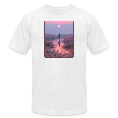 Ethereal Sunset Flower Field Art - Unisex Jersey T-Shirt by Bella + Canvas