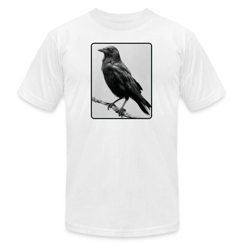 Raven Black and White Art Design - Unisex Jersey T-Shirt by Bella + Canvas