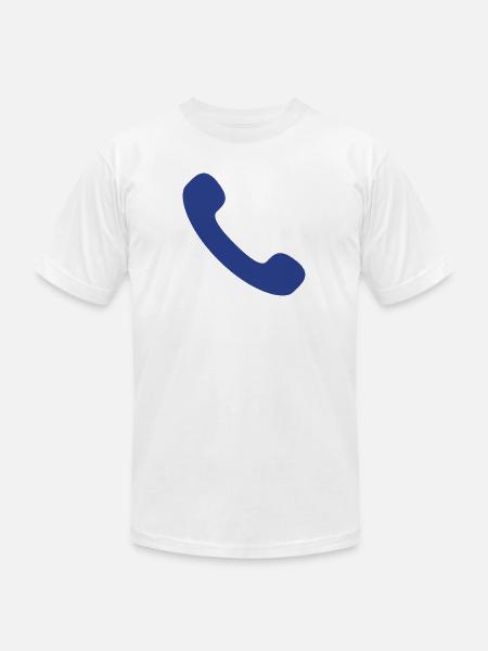 phone - Unisex Jersey T-Shirt by Bella + Canvas - white