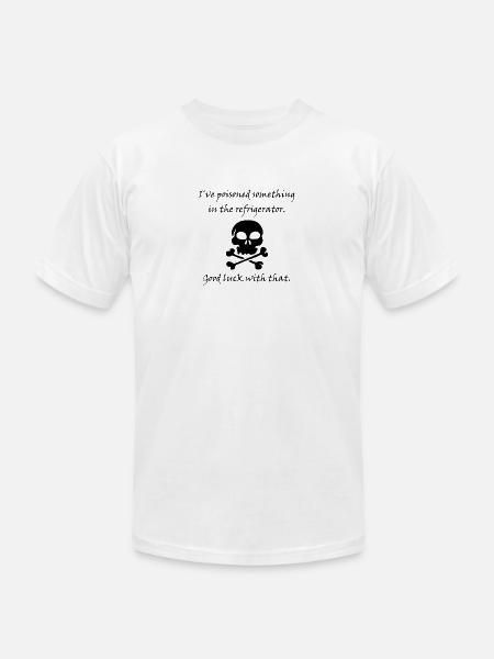 Poisoned Refrigerator Skull - Unisex Jersey T-Shirt by Bella + Canvas - white
