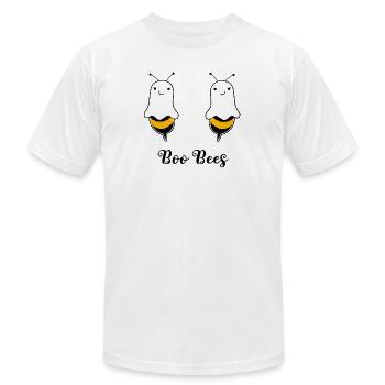 Débardeur Halloween Boo Bees femme - T-shirt unisexe Bella + Canvas - blanc - Devant - Jose (178cm)