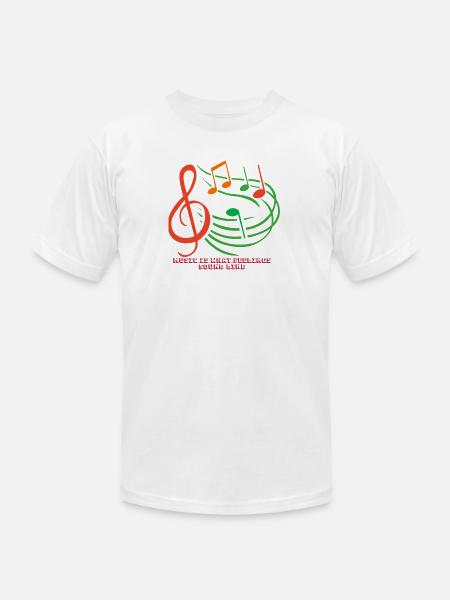 Music feelings - Unisex Jersey T-Shirt by Bella + Canvas - white