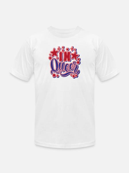 I´m Queer - Unisex Jersey T-Shirt by Bella + Canvas - white