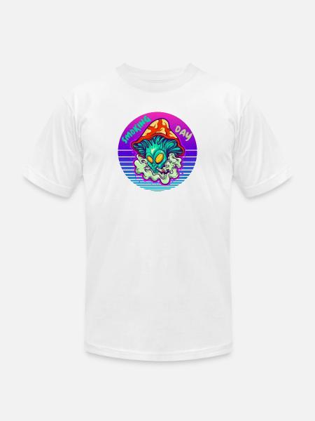 Smoking Day - Unisex Jersey T-Shirt by Bella + Canvas - white