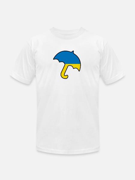 umbrella Ukraine - Unisex Jersey T-Shirt by Bella + Canvas - white
