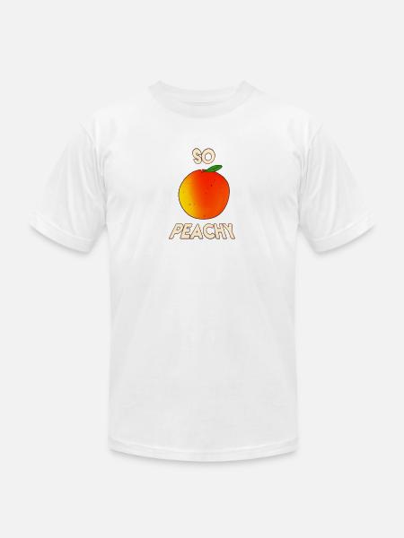 So Peachy - Unisex Jersey T-Shirt by Bella + Canvas - white