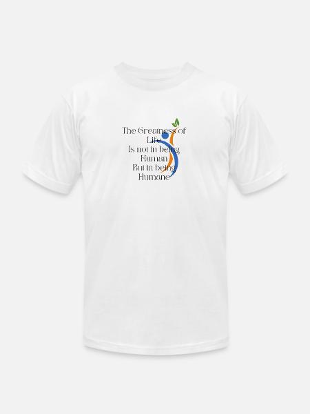 Humane value - Unisex Jersey T-Shirt by Bella + Canvas - white