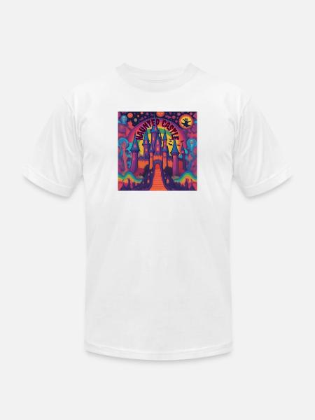 Haunted castle - Unisex Jersey T-Shirt by Bella + Canvas - white