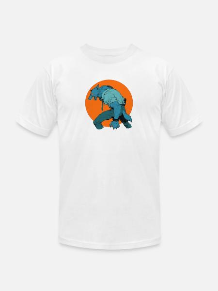 Werewolf halloween - Unisex Jersey T-Shirt by Bella + Canvas - white