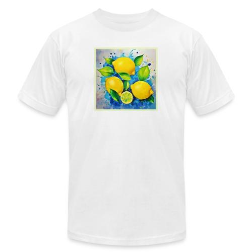 Lemons Splash of Color - Unisex Jersey T-Shirt by Bella + Canvas