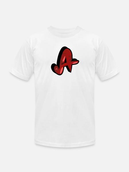 A (Red Camo) - Unisex Jersey T-Shirt by Bella + Canvas - white