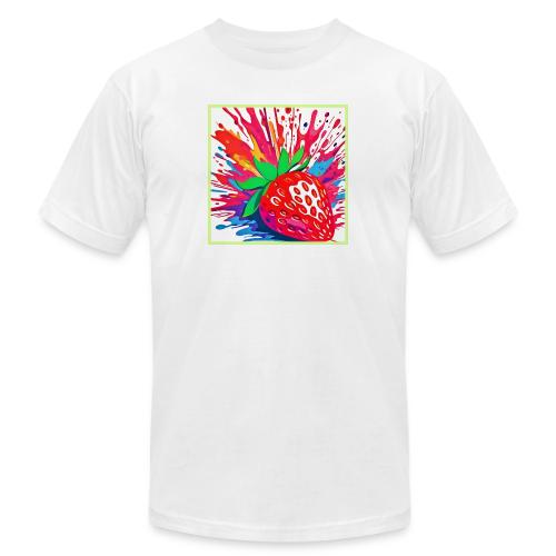 Splatter Strawberry Splash - Unisex Jersey T-Shirt by Bella + Canvas