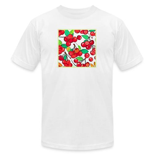 Cherry Pattern Design - Unisex Jersey T-Shirt by Bella + Canvas