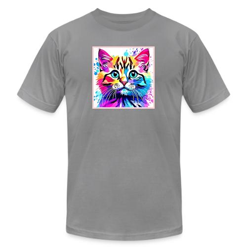 Vivid Kitty Vibes Design - Unisex Jersey T-Shirt by Bella + Canvas