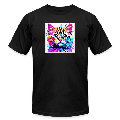 Vivid Kitty Vibes Design - Unisex Jersey T-Shirt by Bella + Canvas