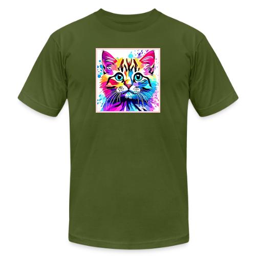 Vivid Kitty Vibes Design - Unisex Jersey T-Shirt by Bella + Canvas