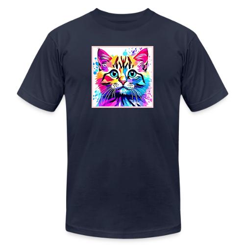 Vivid Kitty Vibes Design - Unisex Jersey T-Shirt by Bella + Canvas