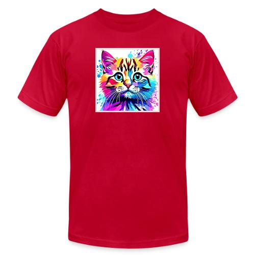 Vivid Kitty Vibes Design - Unisex Jersey T-Shirt by Bella + Canvas