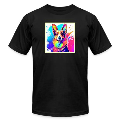 Rainbow Corgi: Pop Art Puppy Joy - Unisex Jersey T-Shirt by Bella + Canvas
