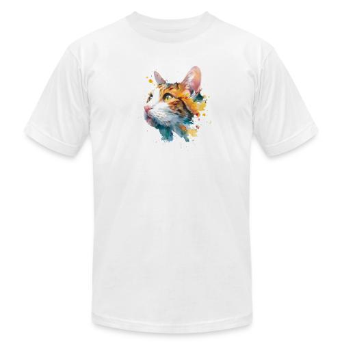 Cat: Feline Ink Burst - Unisex Jersey T-Shirt by Bella + Canvas