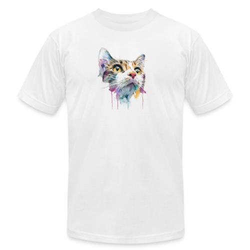 Chromatic Cat Splash - Unisex Jersey T-Shirt by Bella + Canvas