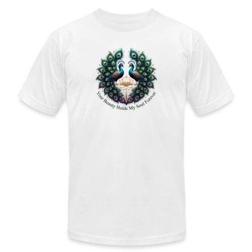 Your Beauty Holds My Soul Peacock Gifts T-Shirt - Unisex Jersey T-Shirt by Bella + Canvas
