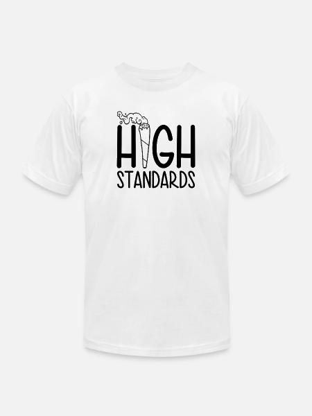 High Standards - Unisex Jersey T-Shirt by Bella + Canvas - white