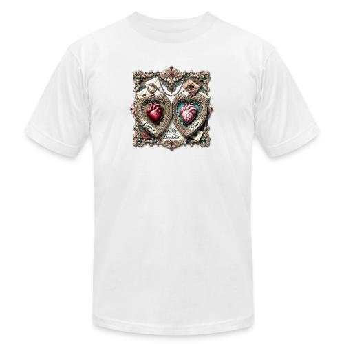 Keeper of My Deepest Love Victorian Locket T-Shirt - Unisex Jersey T-Shirt by Bella + Canvas