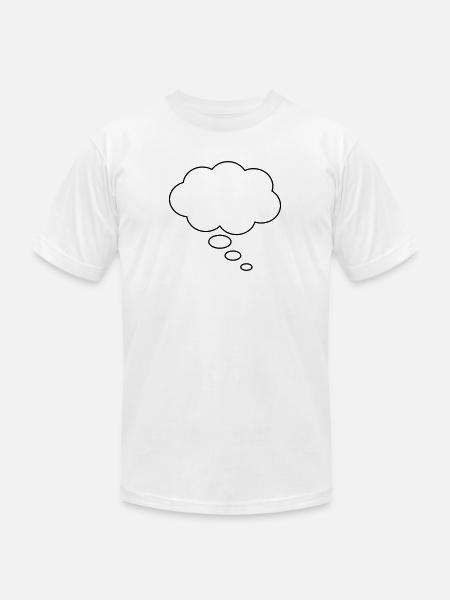 Thought bubble - Unisex Jersey T-Shirt by Bella + Canvas - white