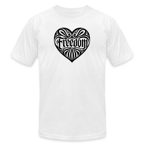 FREEDOM in Heart - Unisex Jersey T-Shirt by Bella + Canvas