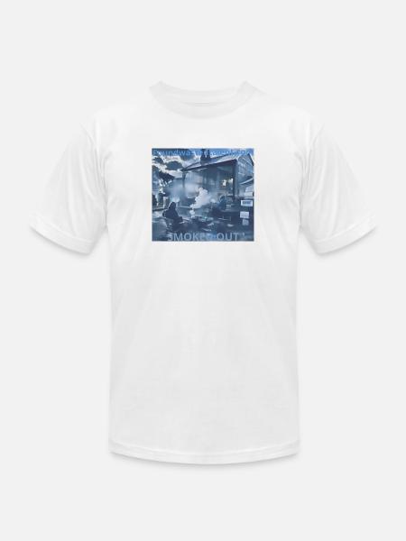 Smoked Out - Unisex Jersey T-Shirt by Bella + Canvas - white