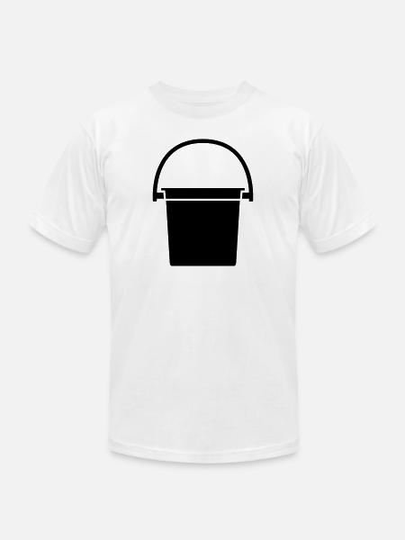 bucket - Unisex Jersey T-Shirt by Bella + Canvas - white