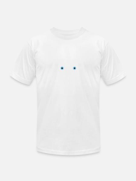 Cat's face - Unisex Jersey T-Shirt by Bella + Canvas - white