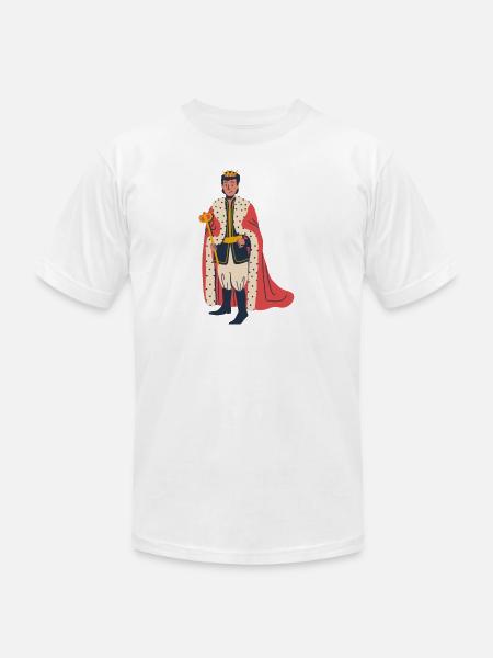 king - Unisex Jersey T-Shirt by Bella + Canvas - white