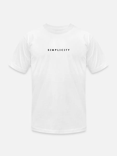 Simplicity - Unisex Jersey T-Shirt by Bella + Canvas - white