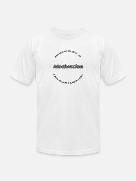Motivation - Unisex Jersey T-Shirt by Bella + Canvas - white