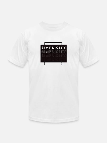 Simplicity - Unisex Jersey T-Shirt by Bella + Canvas - white