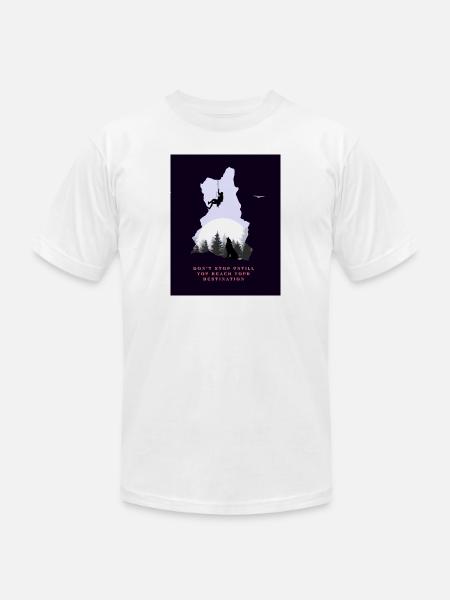 Motivation - Unisex Jersey T-Shirt by Bella + Canvas - white