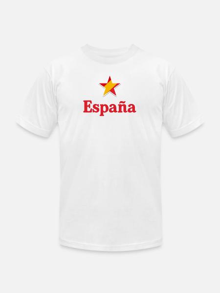 Stars of Spain - España - Unisex Jersey T-Shirt by Bella + Canvas - white