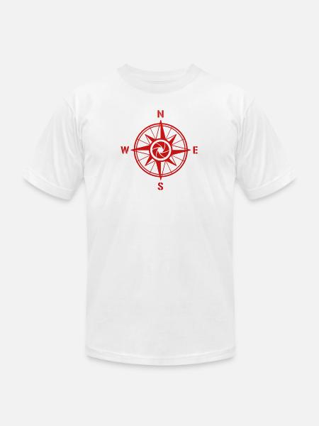 Wind Rose, maritime Style - Unisex Jersey T-Shirt by Bella + Canvas - white