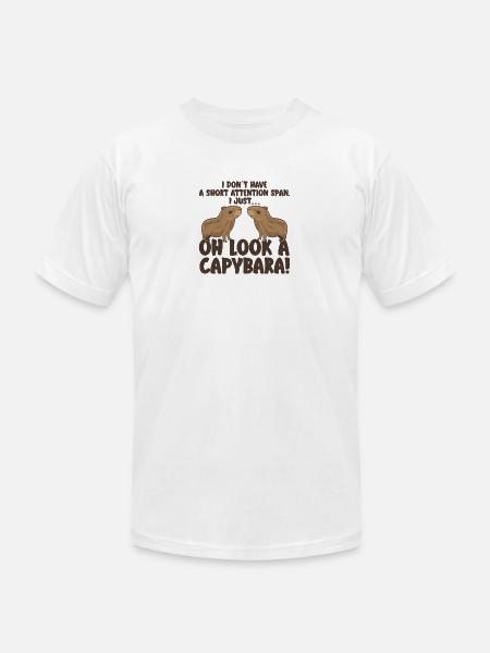 Capybara zoo animal design - Unisex Jersey T-Shirt by Bella + Canvas - white