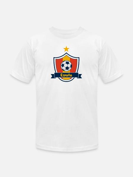 Escudo España - Unisex Jersey T-Shirt by Bella + Canvas - white