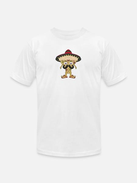 Mexican pizza - Unisex Jersey T-Shirt by Bella + Canvas - white